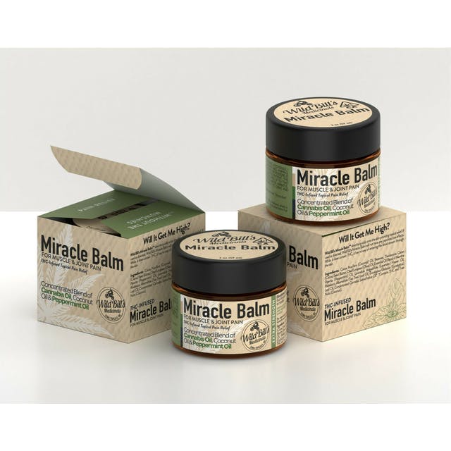 Wild Bill’s Miracle Balm 60mg THC/ 0.30oz Wild Bill’s Miracle Balm 60mg THC/ 0.30oz