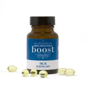 THC Gel Capsules 25mg + 50mg (Boost Edibles)